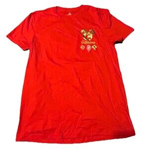 Disney California Adventure Lunar New Year 2025 T-Shirt Small Red Mickey Minnie